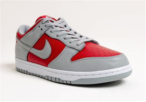 nike dunk low ultraman red leather